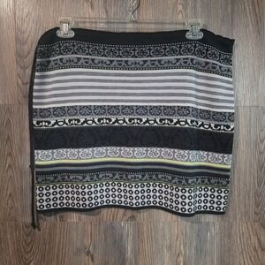 Icelandic Design Merino Wool Cinch Waist Mini Skirt Sz M? Fair Isle Scandi Girl